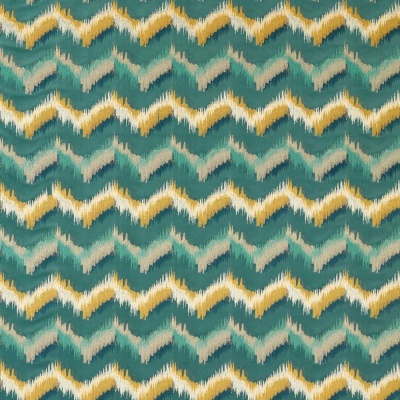 Clarke & Clarke Sagoma Velvet Embroidery in Teal